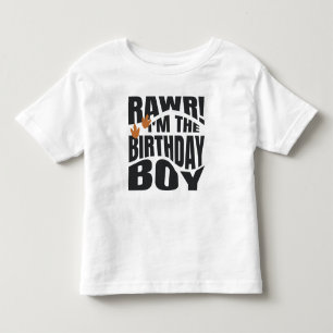 Cute Rawr Dinosaur Birthday  Toddler T-Shirt