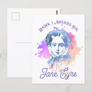Cute Reader I Married Him Jane Eyre Portrait Postcard