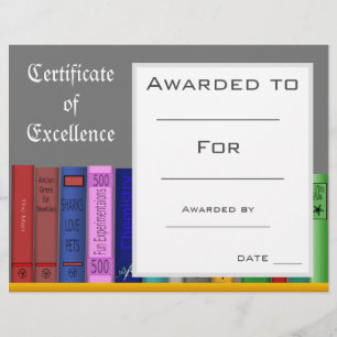 Cute Reading Award certificate Teacher supplies