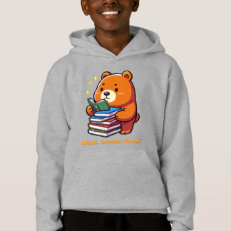 Cute Reading Bear with Books Kawaii