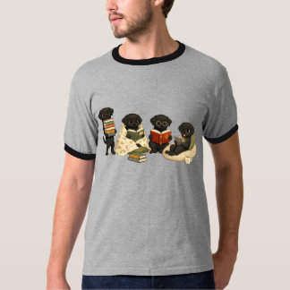 Cute Reading Dogs T-Shirt | Cosy Book Lover Gift