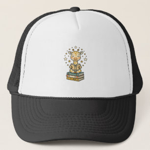 Cute Reading Giraffe Book Lover Vintage Shirt Desi Trucker Hat