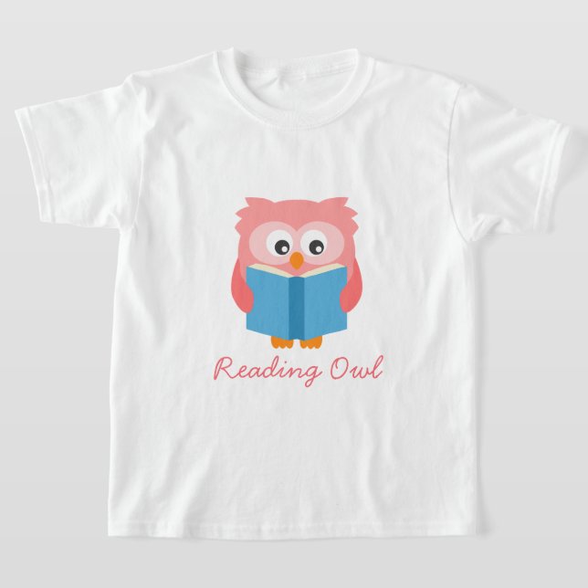 Cute reading owls T-Shirt (Laydown)