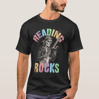 Cute READING ROCKS Library Teacher Read Across Oce T-Shirt