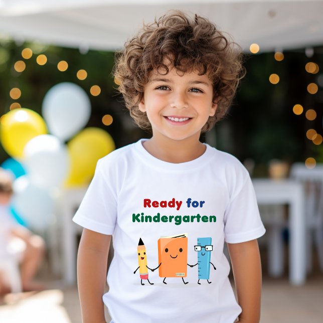 Cute Ready for Kindergarten School Book  T-Shirt (Creator Uploaded)