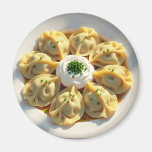 Cute Realistic Pierogi Magnet