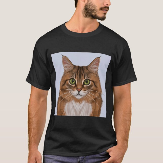 Cute Realistic Tater Tot Cat  T-Shirt (Front)