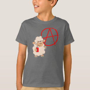 Cute Rebellious Cartoon Sheep Children T-Shirt