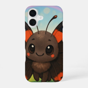 Cute Red Admiral Case iPhone 16 Phone Case