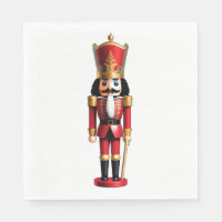 Cute red and gold nutcracker