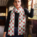 Cute Red And Pink Strawberry Summer Pattern Scarf<br><div class="desc">Add a touch of whimsy to your wardrobe with this cute red and pink strawberry pattern scarf. Perfect for summer, this playful design features vibrant strawberries against a light background, making it a delightful accessory for any outfit. The soft, airy chiffon fabric ensures comfort and style, whether you're dressing up...</div>