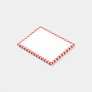 Cute Red and White striped Post-it Notes