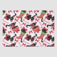 Cute Red Angry Cat Candy Cane Christmas