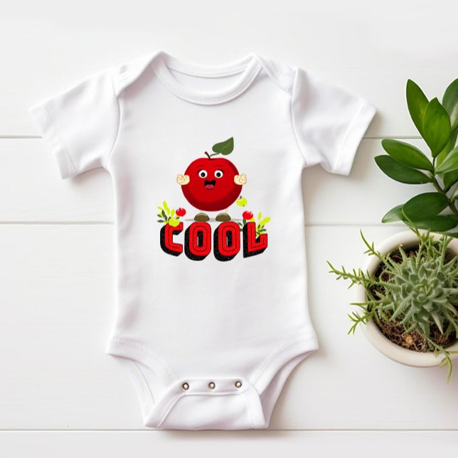 Cute red apple baby bodysuit (Creator Uploaded)