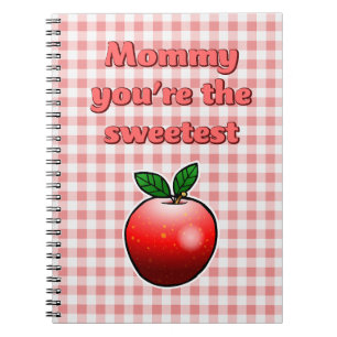 Cute Red Apple Notebook