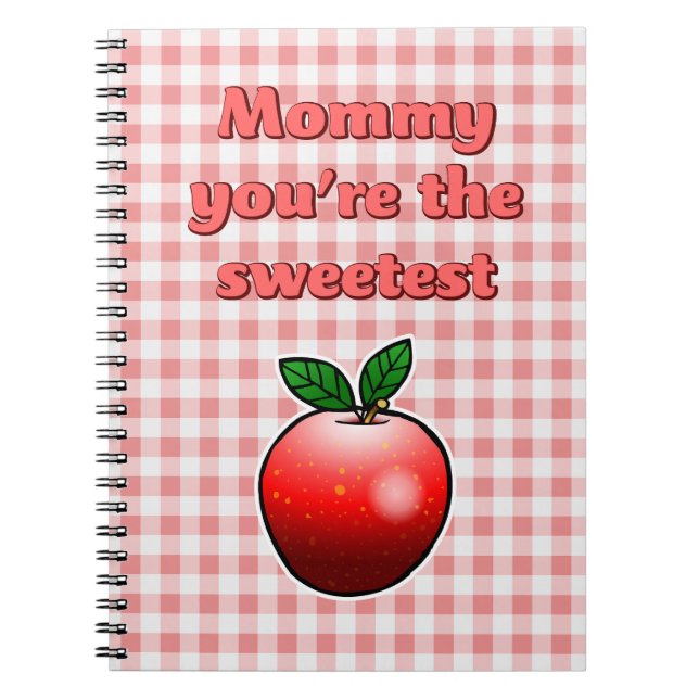 Cute Red Apple Notebook (Front)