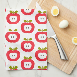 Cute Red Apples Tea Towel