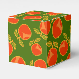 Cute Red Apples Wrapping Paper Favour Box
