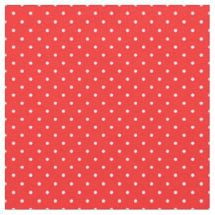 Cute red background and white dots adorable xmas   fabric