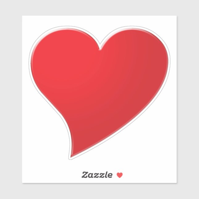 Cute red big heart minimalist modern  (Sheet)