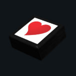Cute red big heart minimalist Modern Valentine’s Gift Box<br><div class="desc">Big Red Heart,  Love,  white Valentine's day gift box</div>