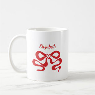 Cute Red Bow Coffee Mug