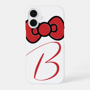 Cute Red Bow Whimsical iPhone 16 Case
