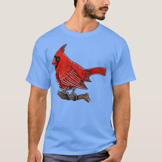 Cute red cardinal bird T-Shirt