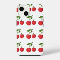 Cute Red Cherry Bow iPhone Case – for all models
