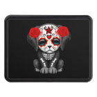 Cute Red Day of the Dead Puppy Dog Black