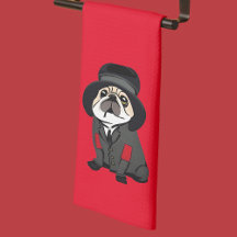Cute Red Detective Sherlock Pug Hobo 