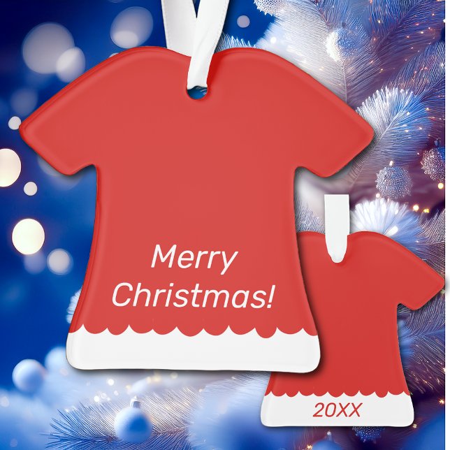 Cute Red Dress Ornament for Baby's First Christmas (Creator Uploaded)