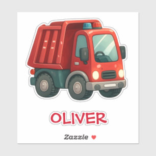 Cute Red Dump Truck