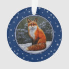 Cute Red Fox in Winter Snow