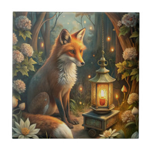 Cute Red Fox Tile