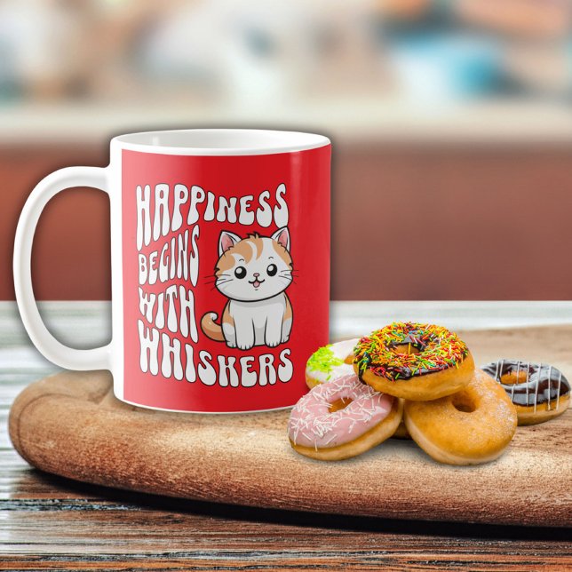 Cute red funny cat saying coffee mug (Creator Uploaded)