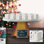 Cute Red Green Christmas Pattern Favour Box<br><div class="desc">Spread Christmas cheer with this cute patterned design featuring "Believe, Celebrate, Rejoice, Christmas" in festive typography filled with red and green holiday motifs. Every letter showcases ornaments, Christmas trees, poinsettias, and classic seasonal patterns that bring joy and warmth to your celebrations. Perfect for meaningful gift-giving and creating happy holiday memories....</div>