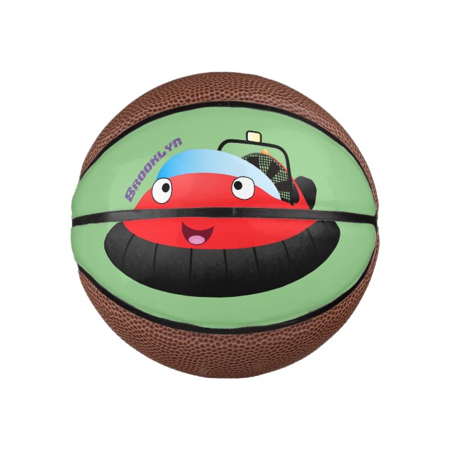 Cute red happy hovercraft cartoon mini basketball (Front)