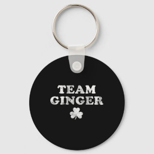 Cute Red Head Team Ginger St Patricks Day Green Key Ring
