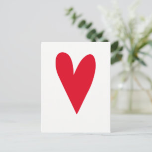 Cute Red Heart Postcard