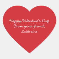 Cute red heart Valentine's day kids classroom