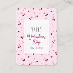 Cute Red Hearts Happy Valentine's day   Card
