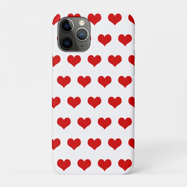 Cute red hearts printed  Case-Mate iPhone case (Back)
