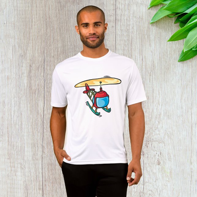Cute Red Helicopter Fun Aviation Design  T-Shirt (Creator Uploaded)