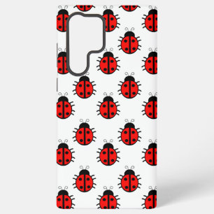 Cute Red Ladybugs Pattern and Cheerful Insect Samsung Galaxy Case