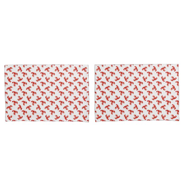 Cute Red Lobsters Pillowcase (Front-Set)