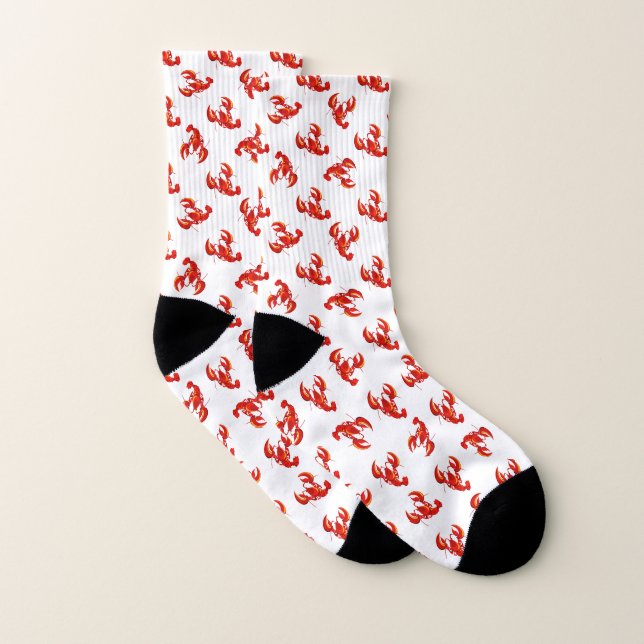 Cute Red Lobsters Socks (Pair)