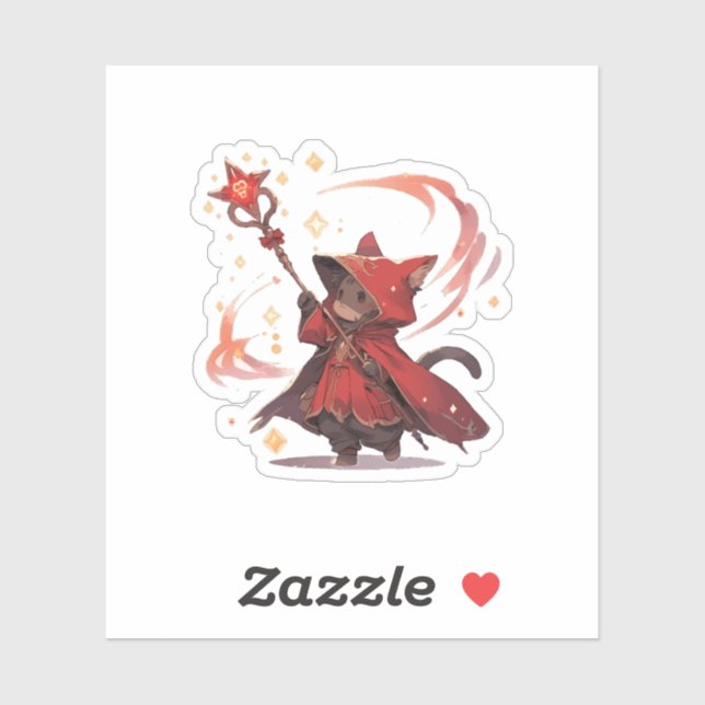 Cute Red Mage Cat Hero (Sheet)