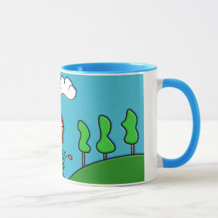 cute red mushroom mug