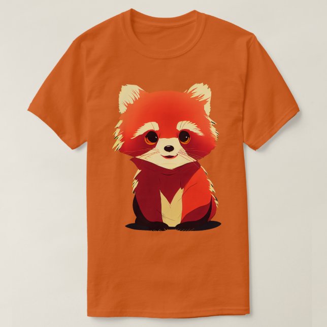 Cute Red Panda 13 T-Shirt (Design Front)